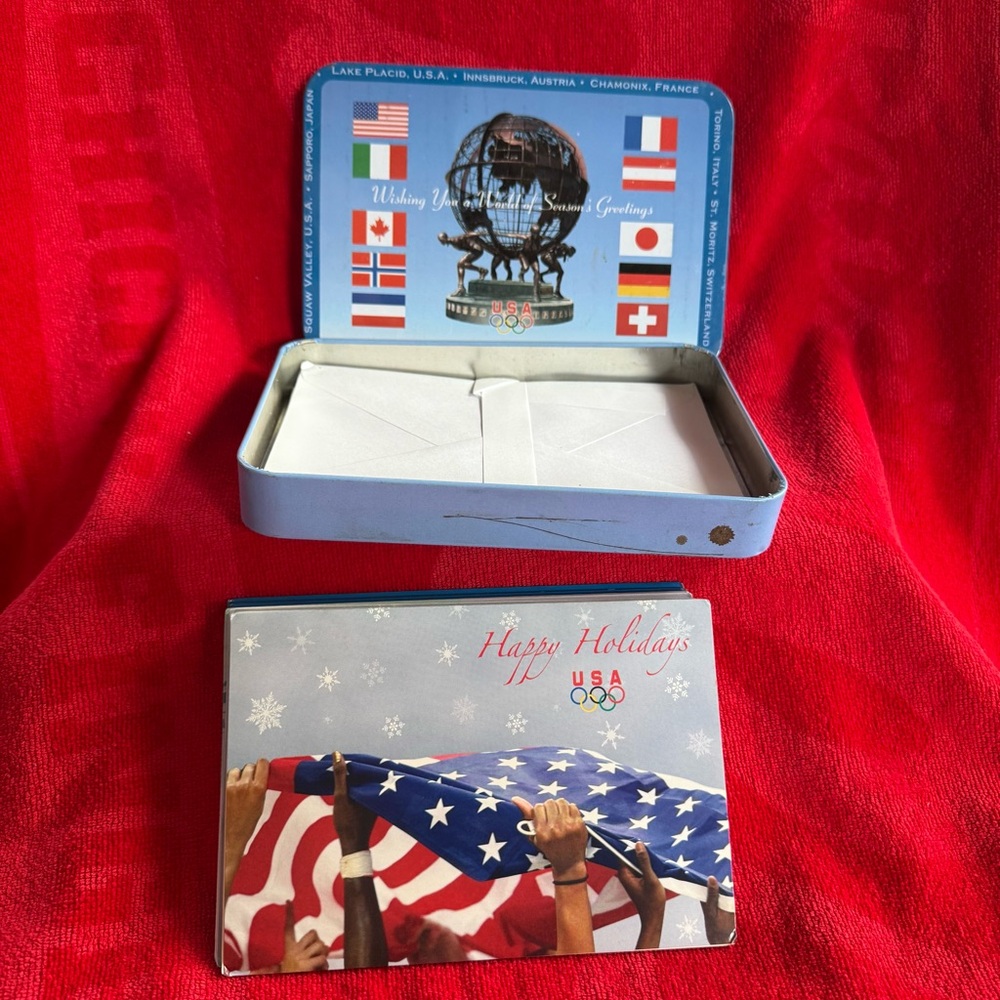 Olympics Holiday Cards Tin Set Limited Edition 2006 Italy Sports Collector